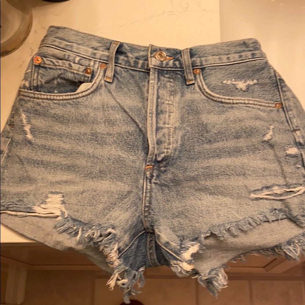 Agolde Parker denim shorts